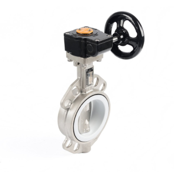 Wafer Index China Factory SS304 ss316 PTFE lined Seat Handles Manual Wafer stainless steel Butterfly Valve made in china